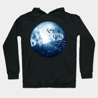 Pembroke Welsh Corgi Dog Moon Hoodie